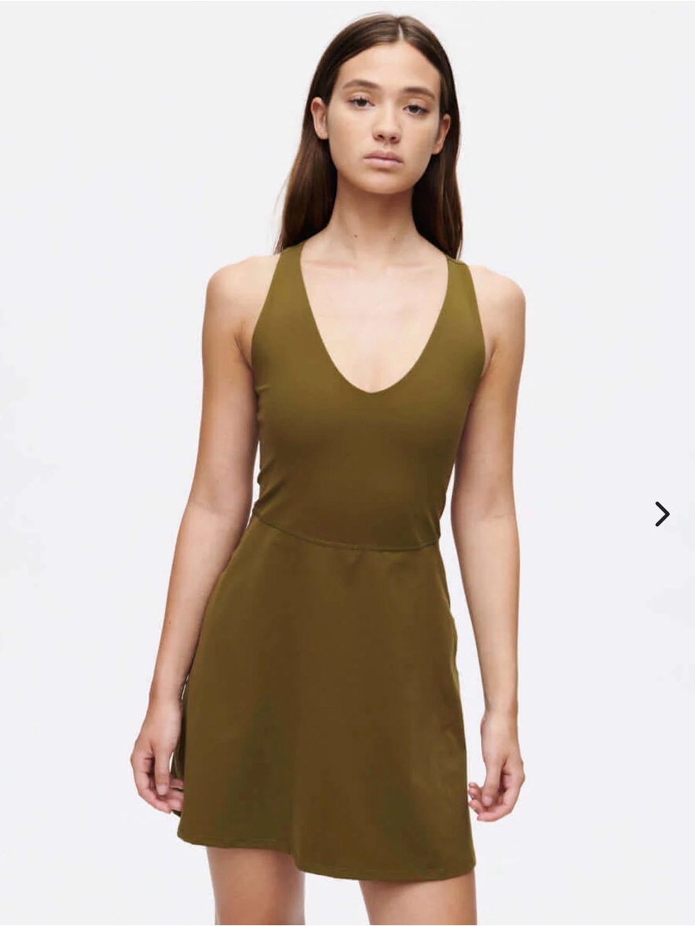 NWT Outdoor Voices Olive Green Volley Dress